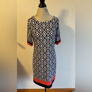 R&K Geometric print jersey dress